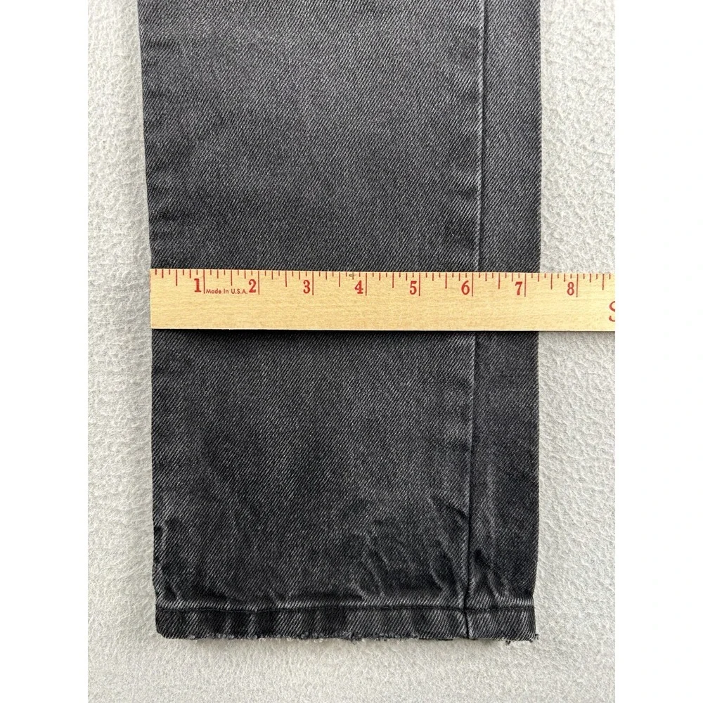 BDG Mens Sneaker Stack Fit Black Jeans Distressed Ripped Knee Size 30X33